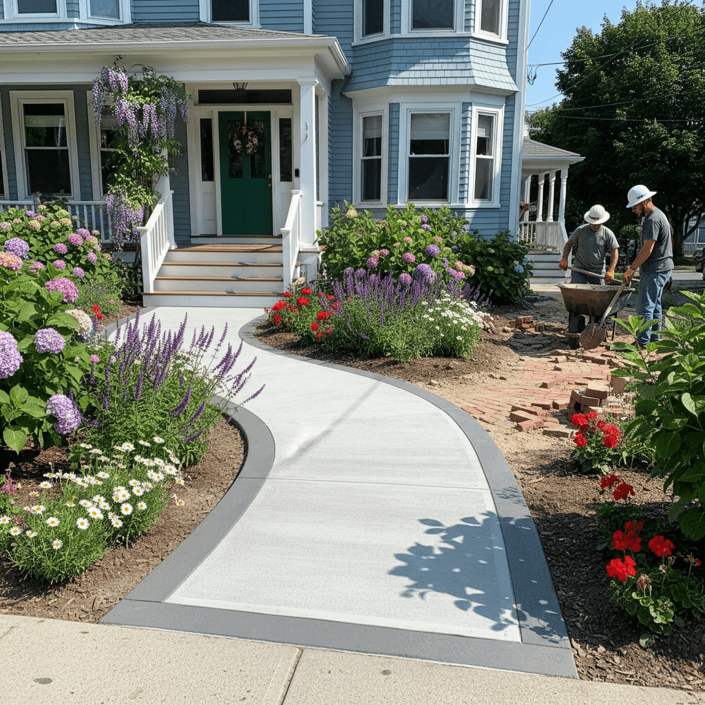 concrete walkway somerville ma