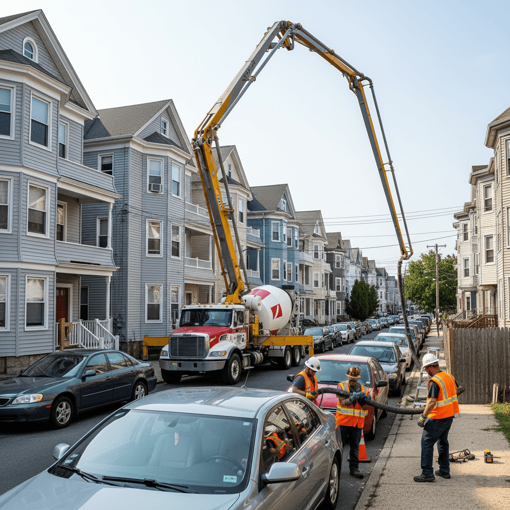 pouring concrete somerville ma